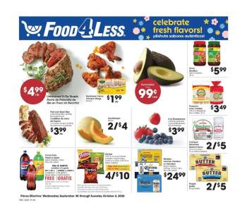 Food 4 Less Flyer - 09/30/2026 - 10/06/2026.