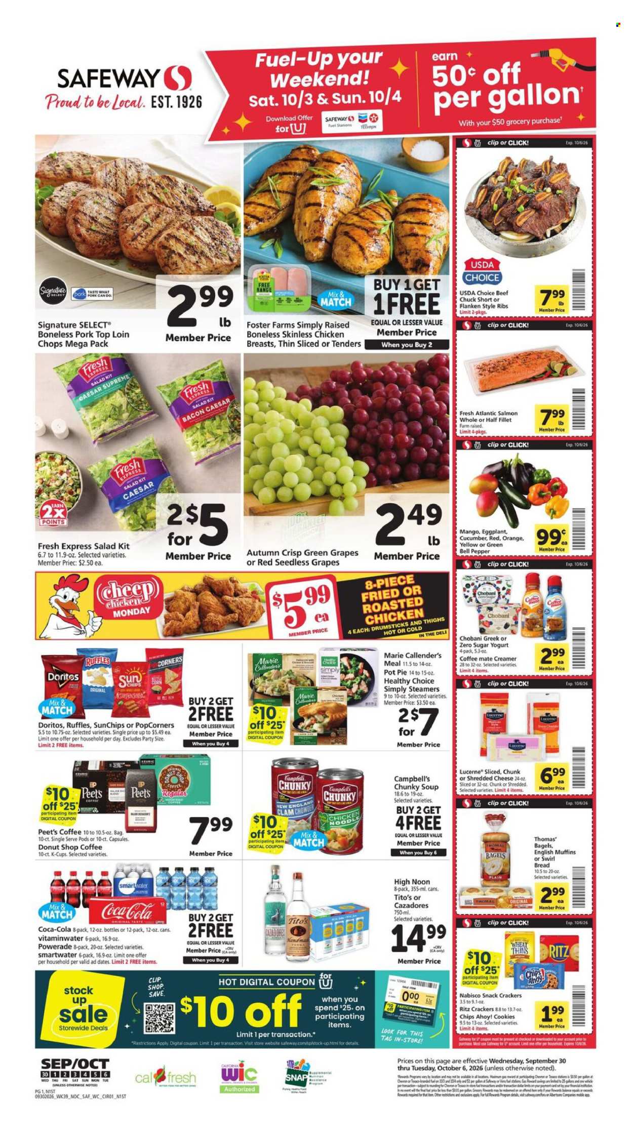 Safeway ad - 09/30/2026 - 10/06/2026. Page 1