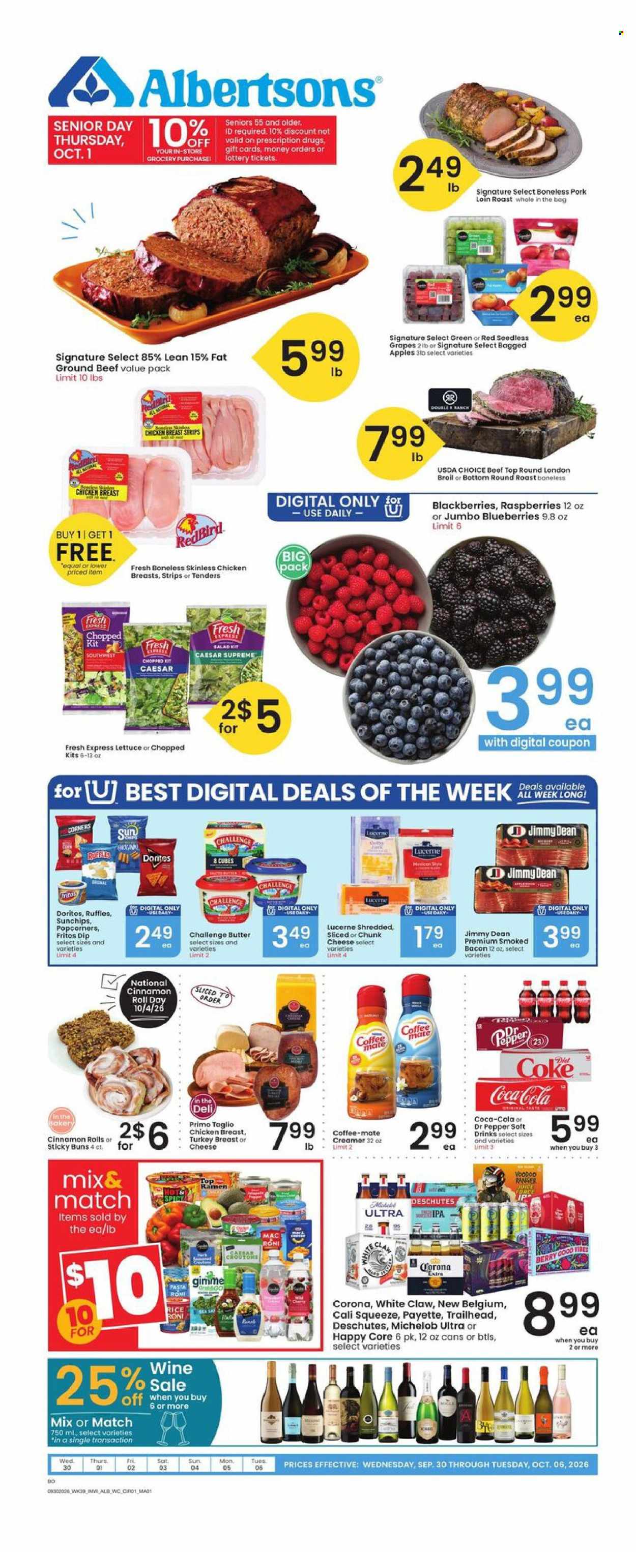Albertsons ad - 09/30/2026 - 10/06/2026. Page 1