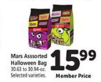 Mars Assorted Halloween Bag