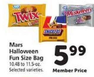 Mars Halloween Fun Size Bag