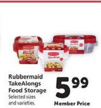 Rubbermaid TakeAlongs Food Storage