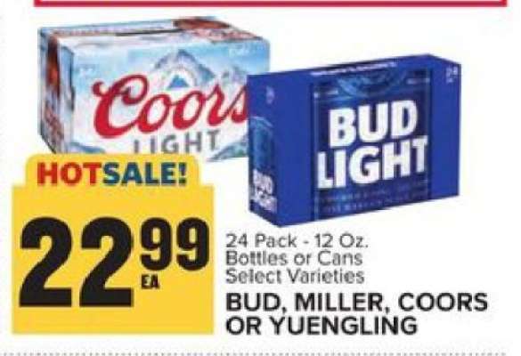 Bud, Miller, Coors or Yuengling