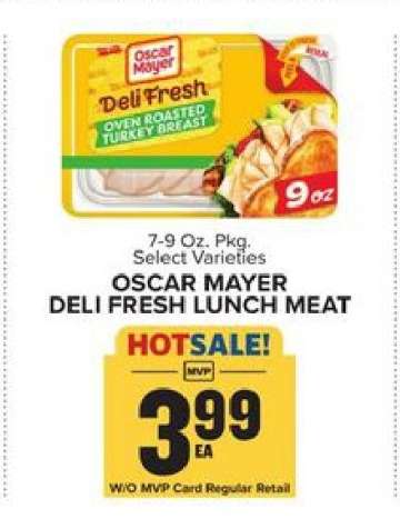 Oscar Mayer Deli Fresh Lunch Meat