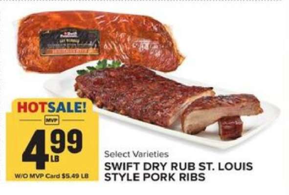 Swift Dry Rub St. Louis Style Pork Ribs