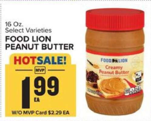 Food Lion Peanut Butter