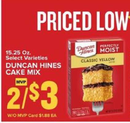 Duncan Hines Cake Mix