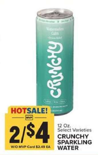 CRUNCHY SPARKLING WATER