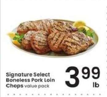Signature Select Boneless Pork Loin Chops