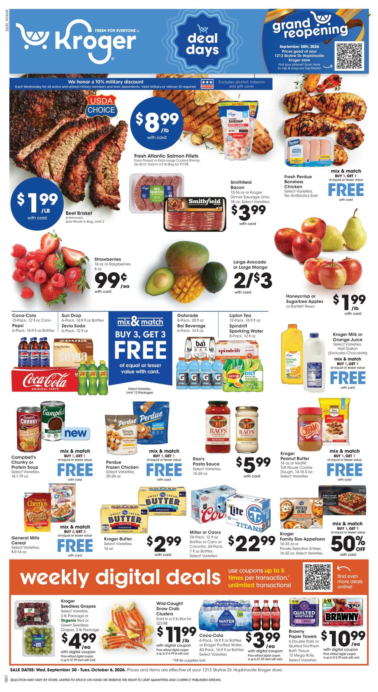 Kroger ad - 09/30/2026 - 10/06/2026. Page 1