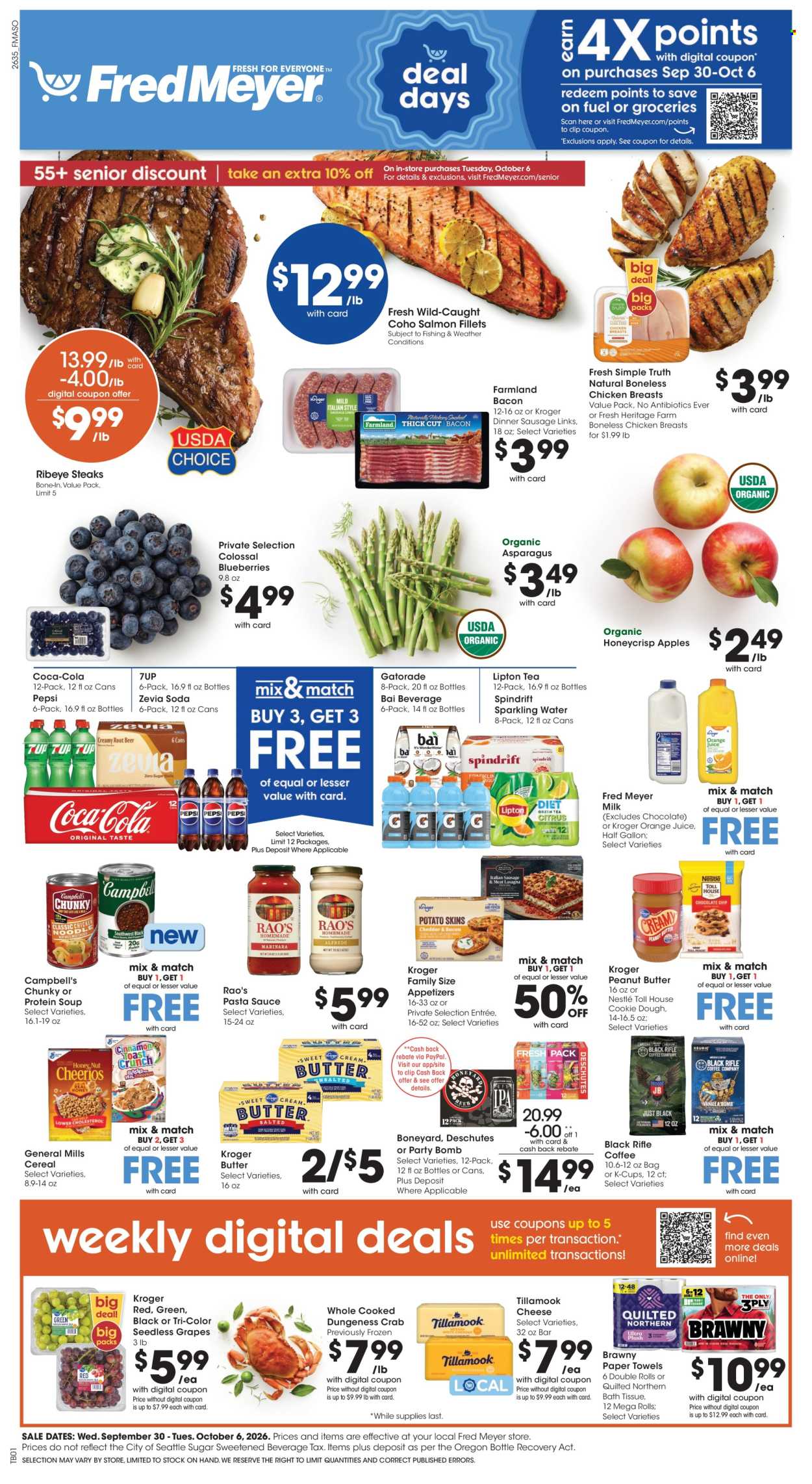 Fred Meyer ad - 09/30/2026 - 10/06/2026. Page 1