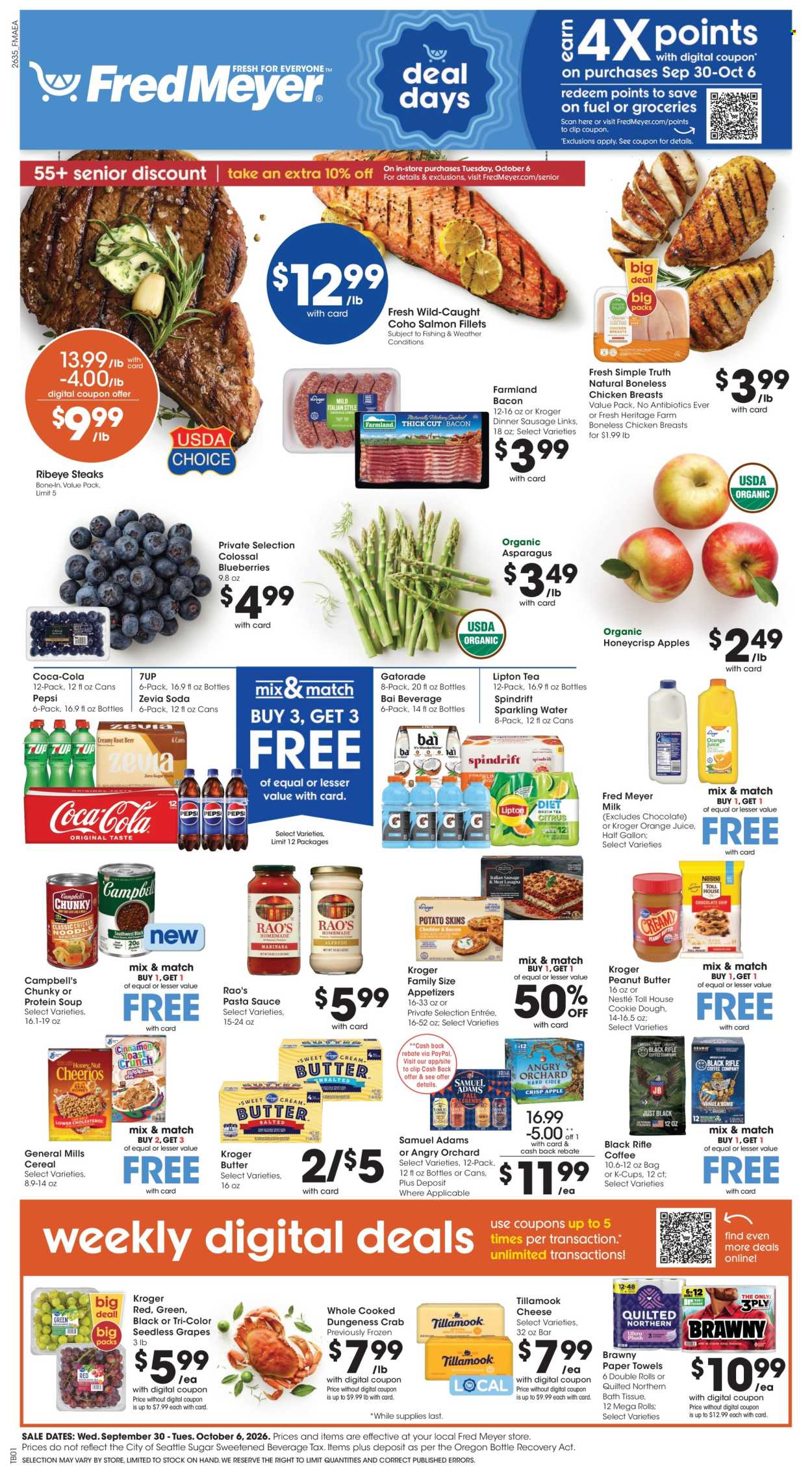 Fred Meyer ad - 09/30/2026 - 10/06/2026. Page 1