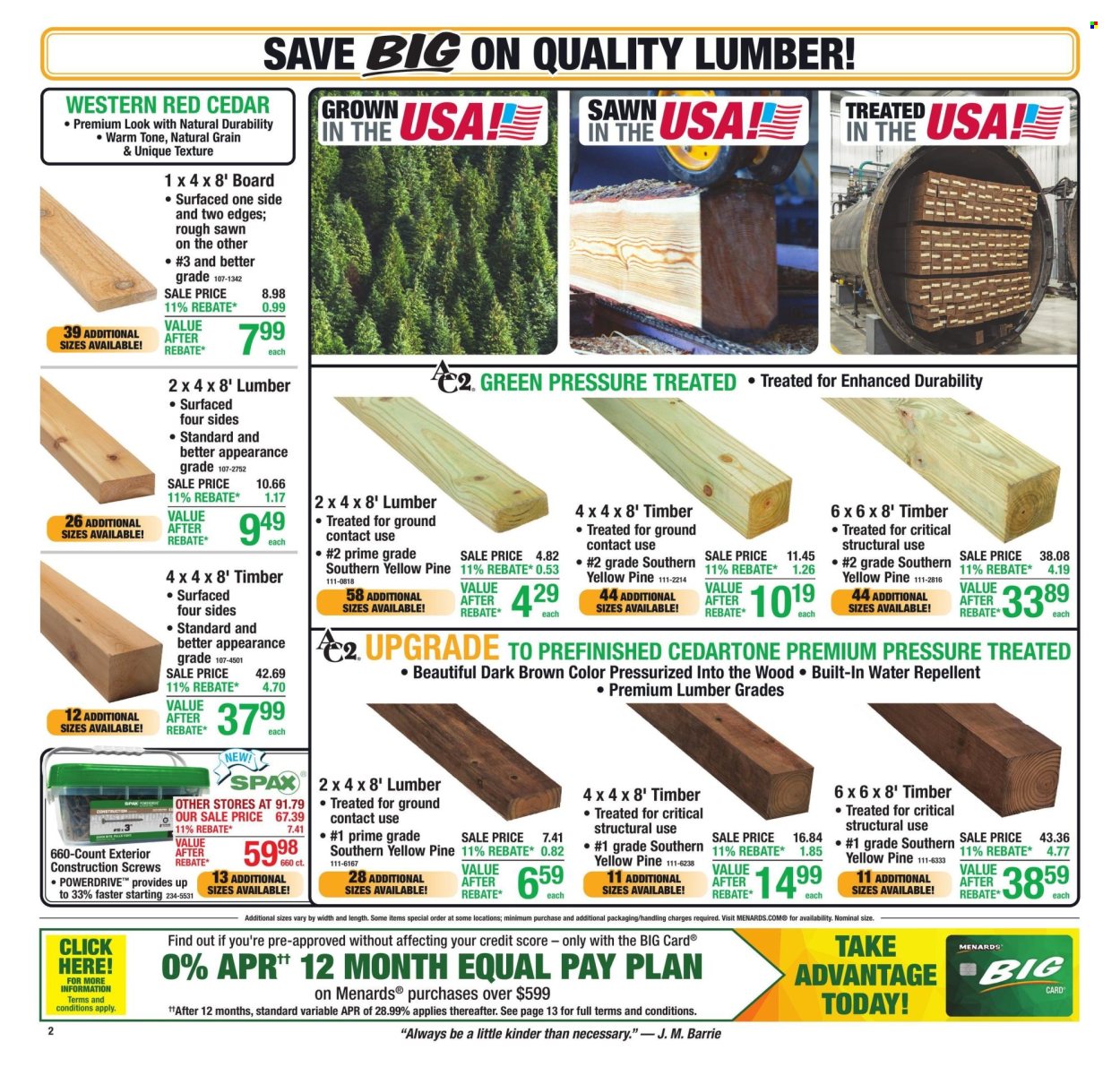 Menards ad - 10/01/2026 - 10/11/2026. Page 3