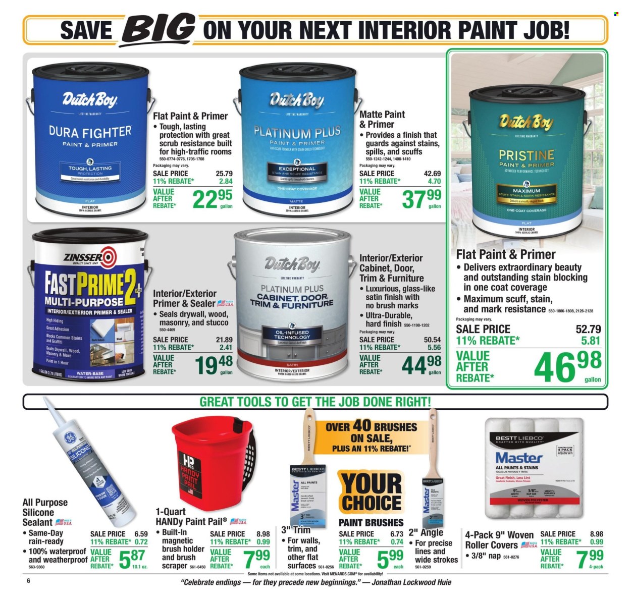 Menards ad - 10/01/2026 - 10/11/2026. Page 9