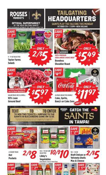 Rouses Markets Flyer - 09/30/2026 - 10/07/2026.