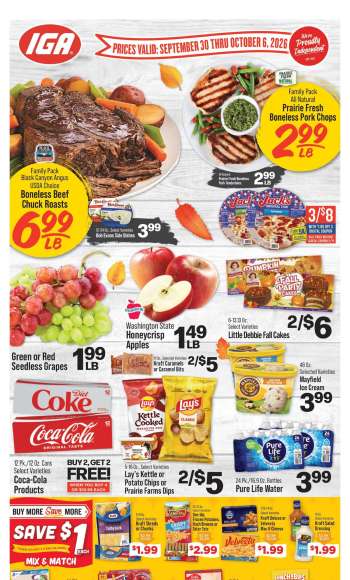 IGA Flyer - 09/30/2026 - 10/06/2026.