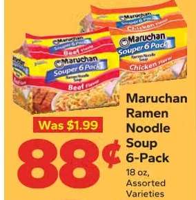 Maruchan Ramen Noodle Soup 6-Pack