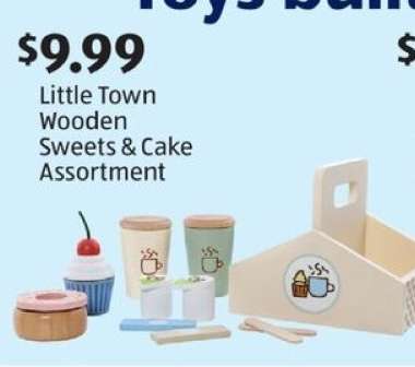 Little Town Wooden Sweets & Cake Assortment