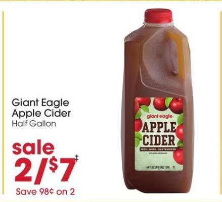 Giant Eagle Apple Cider