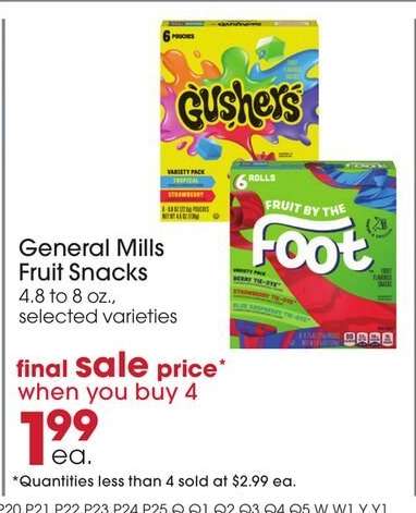 General Mills Fruit Snacks