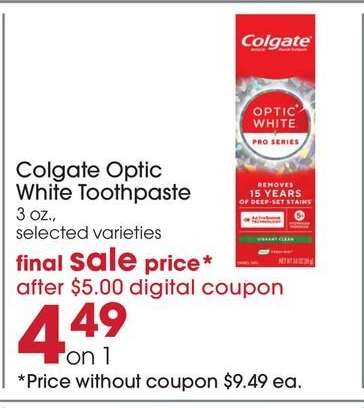 Colgate Optic White Toothpaste