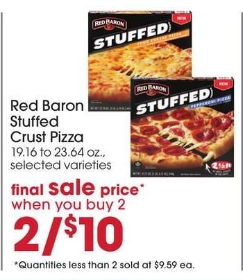 RED BARON STUFFED CRUST PIZZA