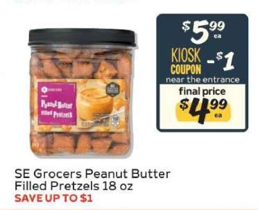 SE Grocers Peanut Butter Filled Pretzels