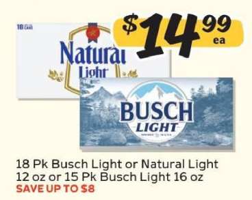 Busch Light or Natural Light