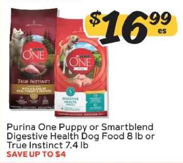 Purina One Puppy or Smartblend Digestive Health Dog Food