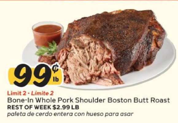 Bone-In Whole Pork Shoulder Boston Butt Roast