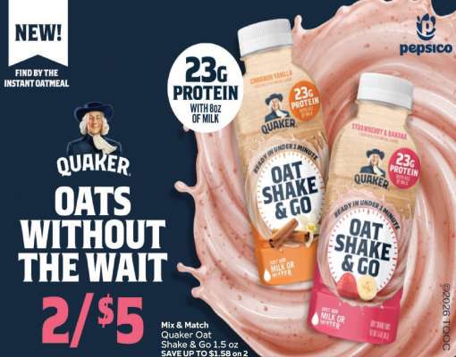 Quaker Oat Shake & Go