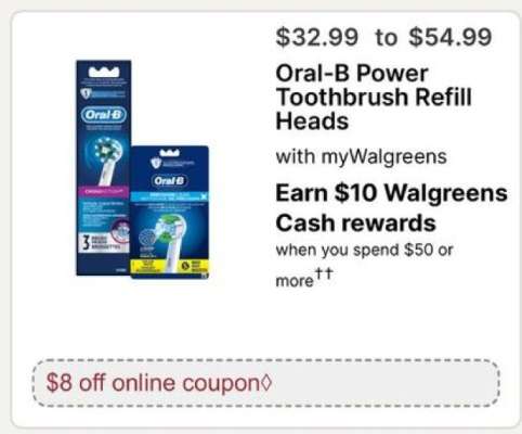 Oral-B Power Toothbrush Refill Heads