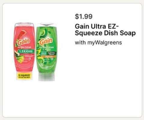 Gain Ultra EZ-Squeeze Dish Soap