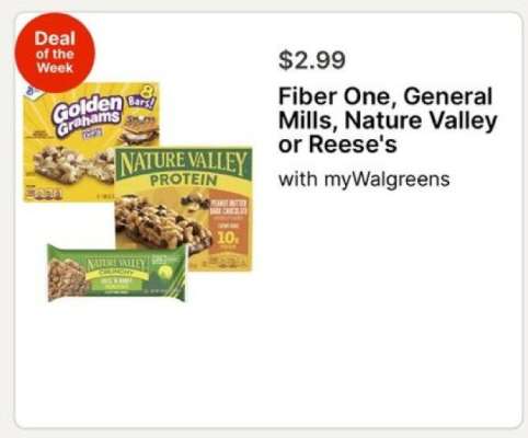Fiber One, General Mills, Nature Valley or Reese's