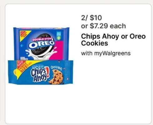 Chips Ahoy or Oreo Cookies