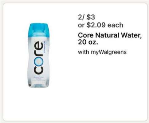 Core Natural Water, 20 oz.