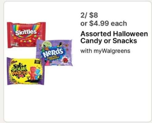 Assorted Halloween Candy or Snacks