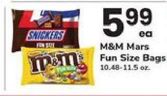M&M Mars Fun Size Bags