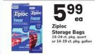 Ziploc Storage Bags
