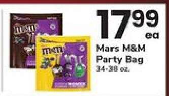 Mars M&M Party Bag