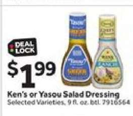 Ken's or Yasou Salad Dressing