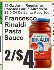 Francesco Rinaldi Pasta Sauce