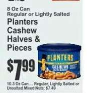Planters Cashew Halves & Pieces