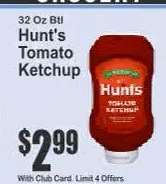 Hunt's Tomato Ketchup