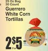 Guerrero White Corn Tortillas