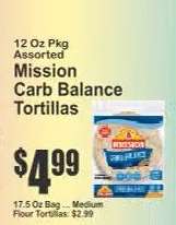 Mission Carb Balance Tortillas*