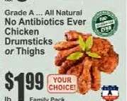 Chicken Drumsticks or Thighs