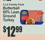 Butterball 85% Lean Ground Turkey