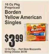 Borden Yellow American Singles