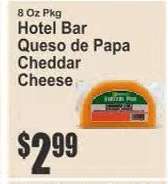 Hotel Bar Queso De Papa Cheddar Cheese